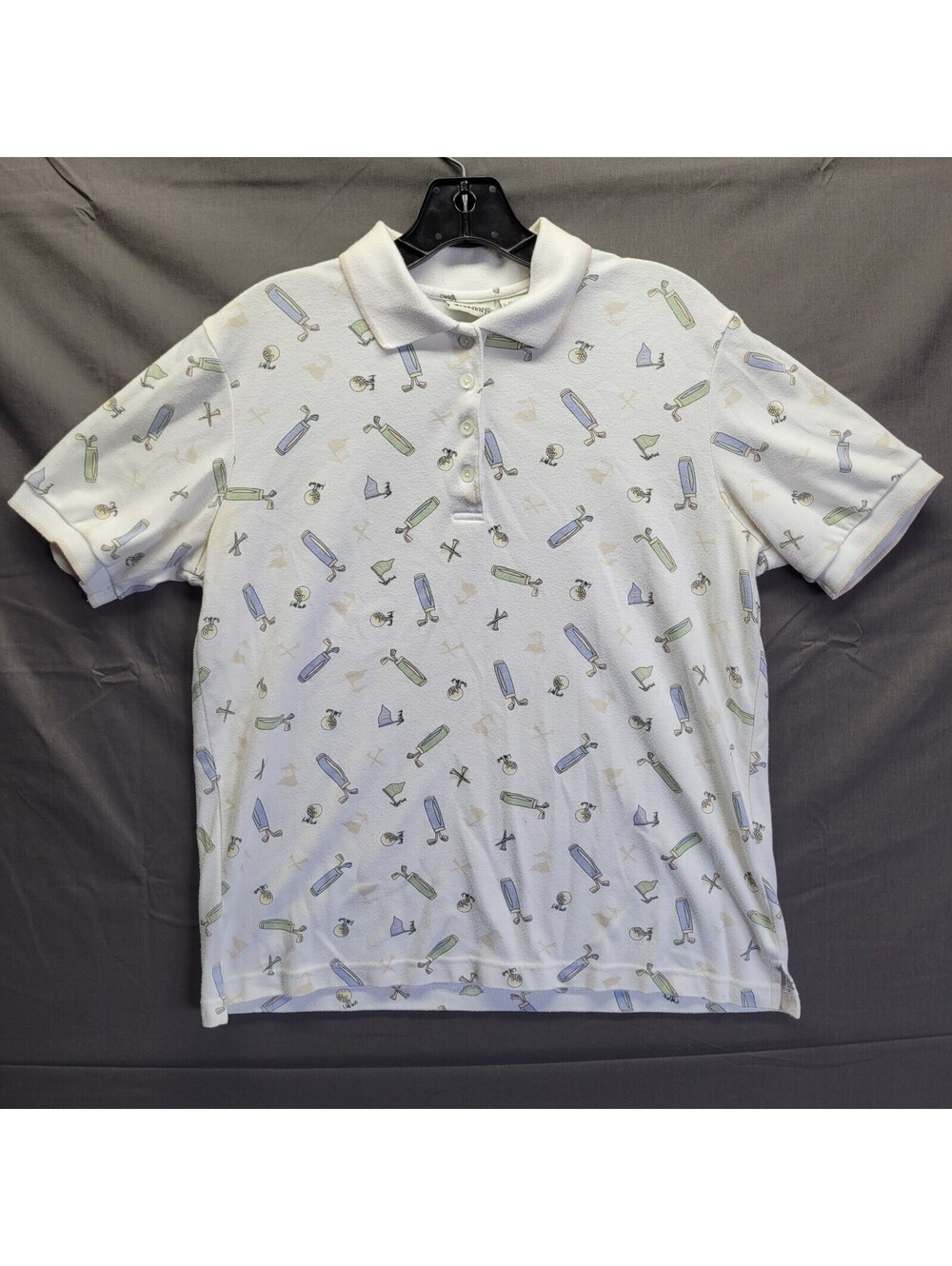 Classic Elements Golf Print Polo Men's Size Medium